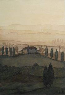 Sonnenaufgang Toscana von lura-art