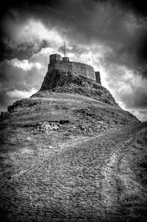 Lindisfarne Castle Approach by Colin Metcalf