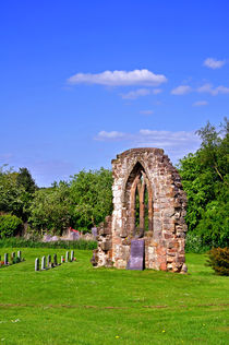 East Window Remains, Old Church at Ticknall by Rod Johnson