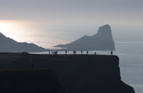 Worms Head tourists by Leighton Collins