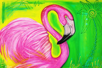 Electric Flamingo von Laura Barbosa
