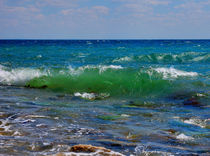 Azure waves of the Black sea by Yuri Hope