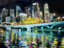 Singapur bei Nacht von Renée König