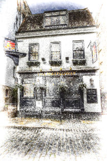 The Mayflower Pub London Snow by David Pyatt