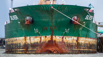 Rostige Schiffsfront von photobiahamburg