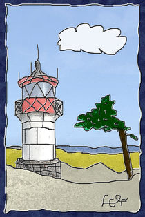 Süderleuchtturm von Hiddensee von lela