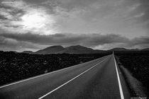 The Road to Timanfaya national park Lanzarote by ronny