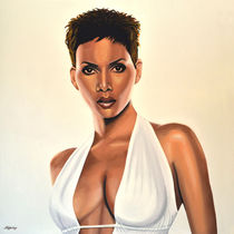 Halle Berry Painting by Paul Meijering