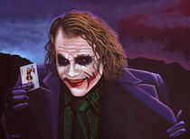 Heath Ledger as the Joker Painting by Paul Meijering
