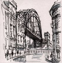 Tyne Bridge from Dean st. by Terence Donnelly