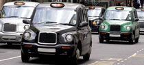 Five London Taxis by Milton Cogheil