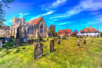 Colour image of the medieval  St Peter and St Paul Church Headcorn Kent by David Pyatt