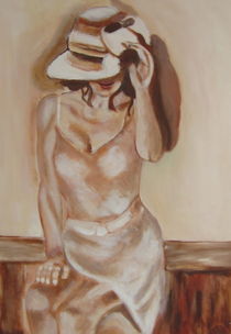 Frau mit Hut  von markgraefe