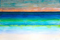 White Beach At Sunset by Heidi  Capitaine