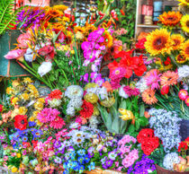 Bunte Blumen auf Markt von Torsten Krüger