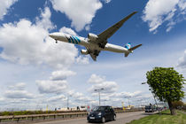 EgyptAir boeing 777 Landing at Heathrow by David Pyatt