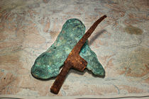 Copper Nugget and Rock Hammer by Fredrick Denner