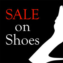 Sale on shoes with shoe by Shawlin I
