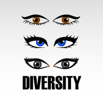 Eyes of women showing diversity  von Shawlin I