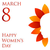 Happy womens day march 8  von Shawlin I