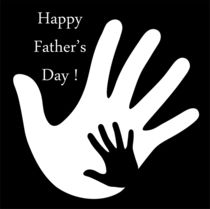 Happy Fathers day with hands of father and child  von Shawlin I