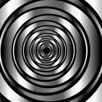High tech metallic ring background- optical illusion  by Shawlin I