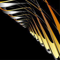 Fractal gold and silver background with copy space  by Shawlin I