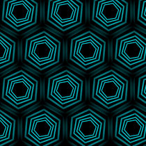 Turquoise optical illusion background  by Shawlin I
