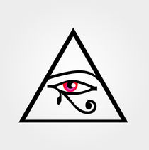 The eye of Horus or symbol of illuminati  by Shawlin I