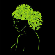 Hair with leaves  by Shawlin I