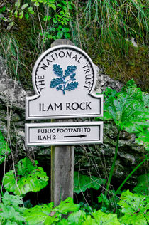 Ilam Rock Sign, Dovedale von Rod Johnson