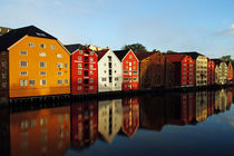 Holzhäuser in Trondheim von Borg Enders