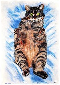 ~ Chilling Tabby Cat ~ by Sandra  Vollmann