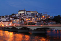 Coimbra : Altstadt mit Universität und Fluss Mondego by Torsten Krüger