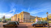 Buckingham Palace And London Taxis by David Pyatt