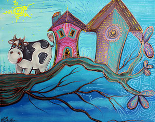 Cow-in-a-tree-by-laura-barbosa
