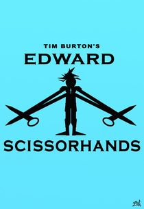 Edward Scissorhands Minimal Poster Design von Vincent J. Newman