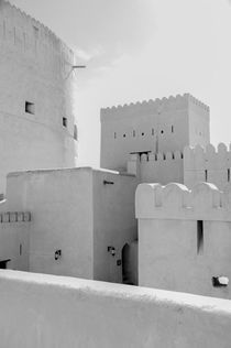 Festung Nizwa, Oman in schwarz-weiß von ysanne