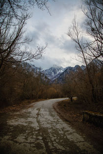 Road with mountain II by Salvatore Russolillo