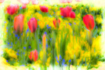 Pastel Summer Flowers  von David Pyatt