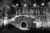 Lightpainting in schwarzweiß by denicolofotografie