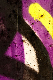 Detail of a graffiti as wallpaper, texture von Christian Zirsky