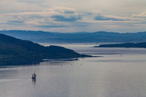Saling vessel off the coast of Scotland by Johan Elzenga