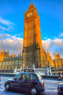 Westminster Bridge And Taxi von David Pyatt