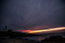 Sunset over Kinnaird Head Lighthouse by Les Mitchell