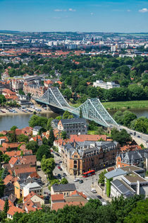 Blick über die Elbe auf Dresden von Rico Ködder
