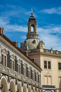 Blick auf die Frauenkirche in Dresden von Rico Ködder
