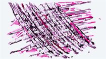 pink purple and black lines drawing background von timla