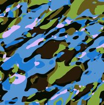 green blue and brown camouflage painting abstract background by timla