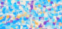 blue purple and orange square pattern painting abstract background von timla